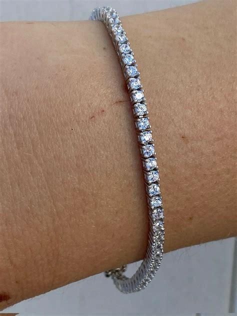 ebay tennis bracelet diamond|pre owned diamond tennis bracelet.